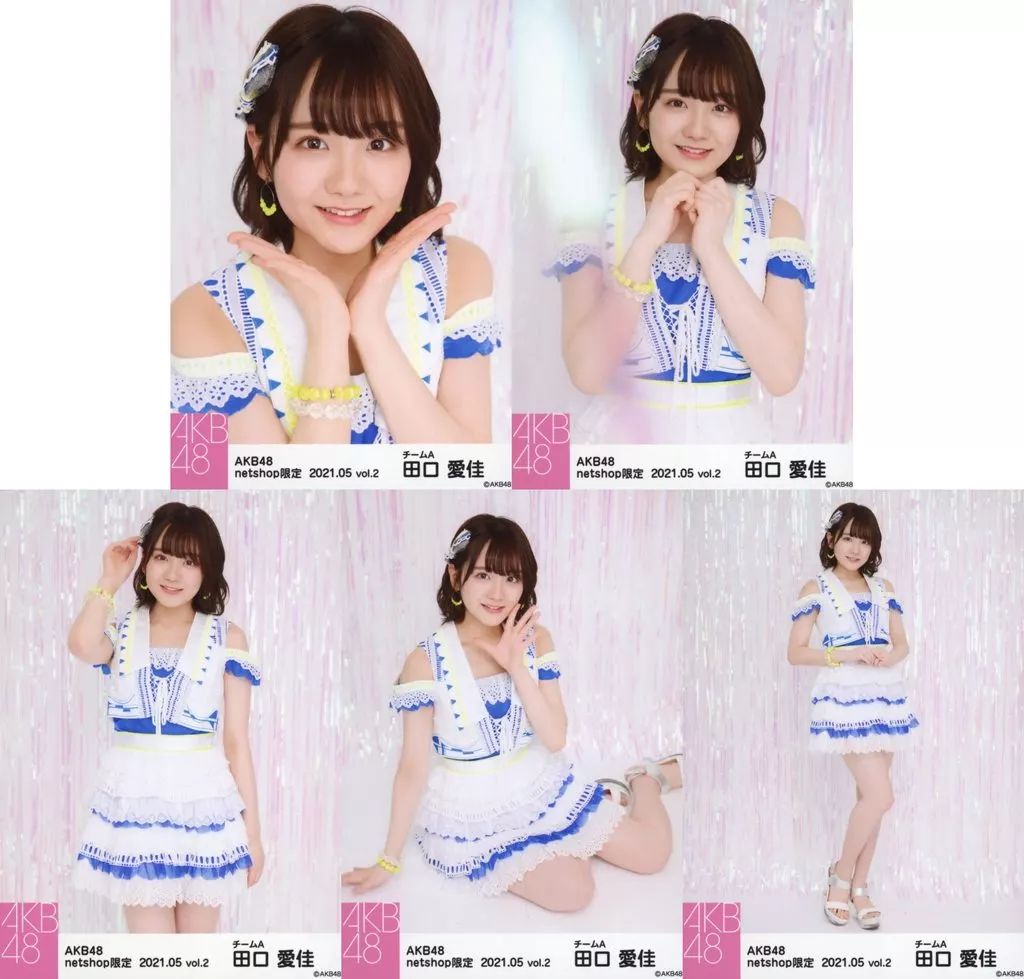 田口愛佳 AKB48 2025年4月 netshop限定 生写真 5種フルコンプ 田口愛佳 AKB48 2025年4月 netshop限定 生写真+カード 5種コンプ
