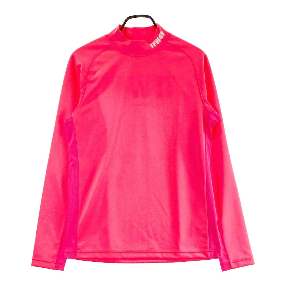 サイズ L TFW49 ティーエフダブリューフォーティーナイン モックネック 長袖 Tシャツ ピンク系 240101469993 ゴルフウェア メンズ ストスト