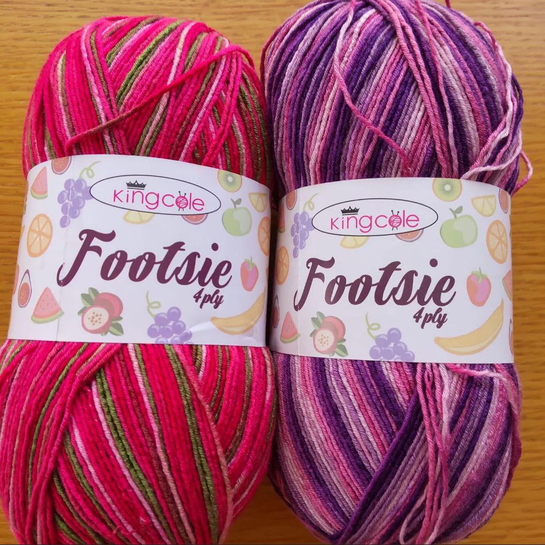 King cole キングコール Footsie 4ply ソックヤーン 毛糸 - 編み物