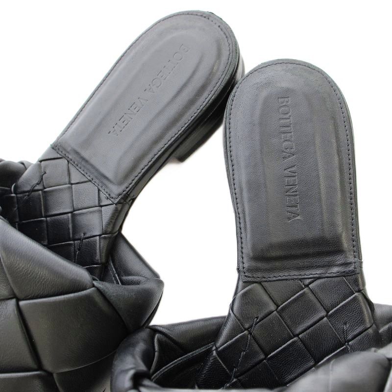 ボッテガヴェネタ　ミュール　lido BOTTEGA VENETA ブラックリド ミュール| Bottega Veneta® 日本