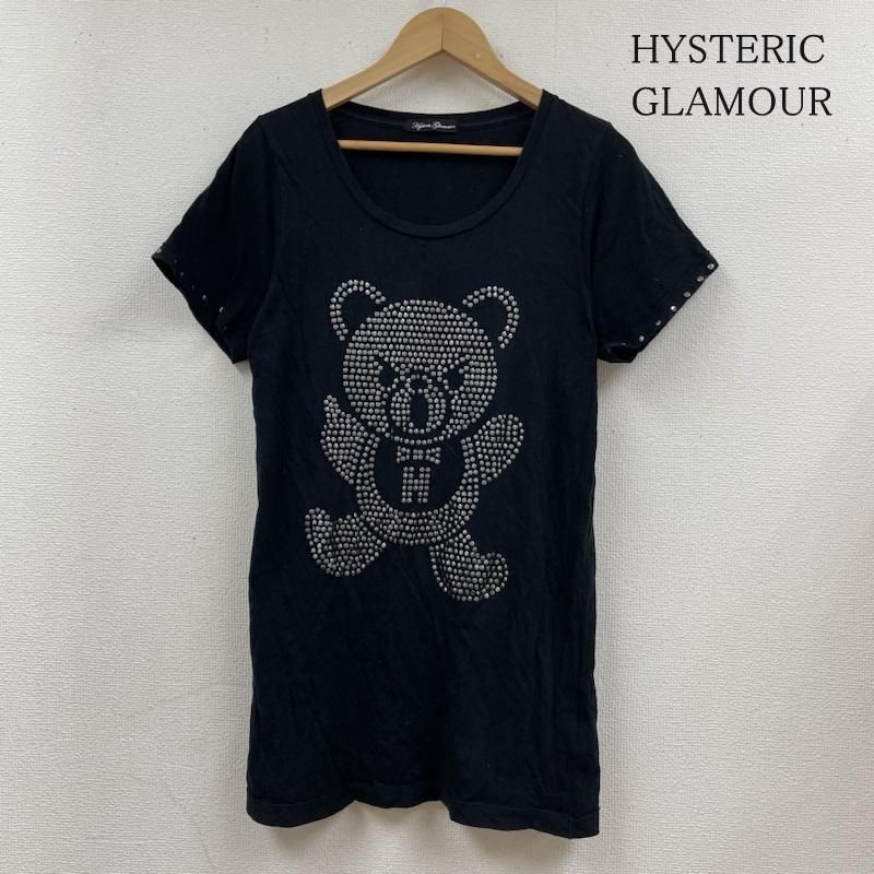 HYSTERIC GLAMOUR ヒステリックグラマー Tシャツ 半袖 スタッズ ヒスベア キャラ クマ Tシャツ 半袖 ロング丈 0131CT08  - メルカリ