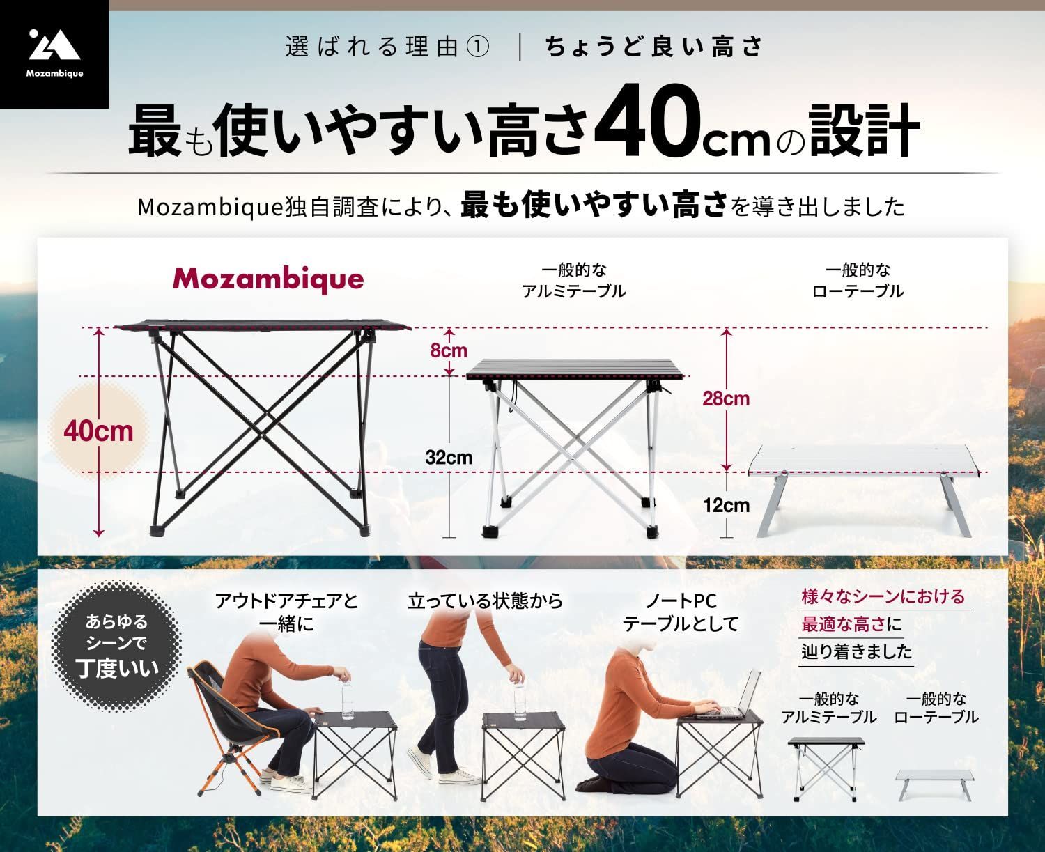 色: 88cm×60cm×48cm】アウトドア 折りたたみ テーブル ロールテ-