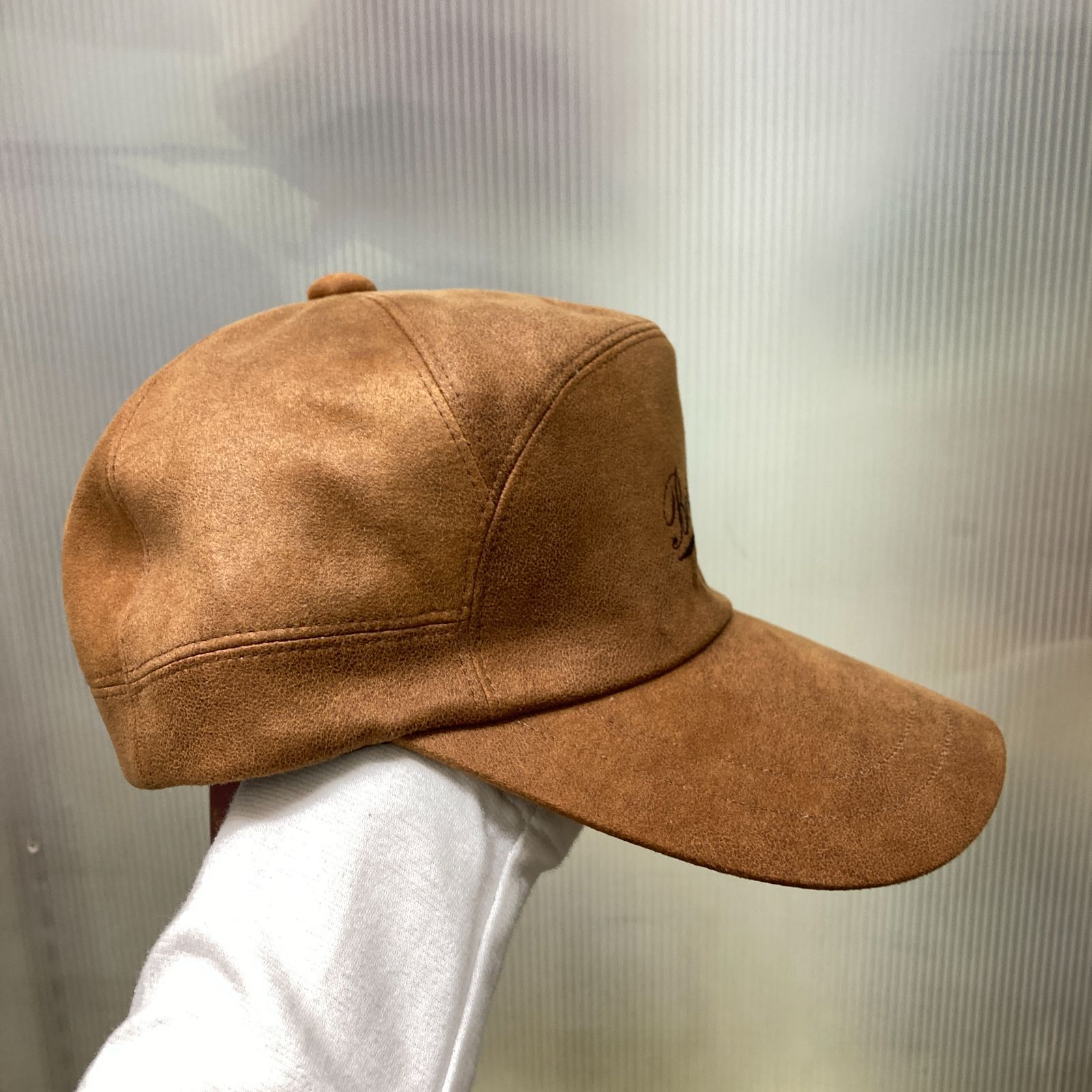Borsalino ボルサリーノ 合皮キャップ キャップ 革キャップ