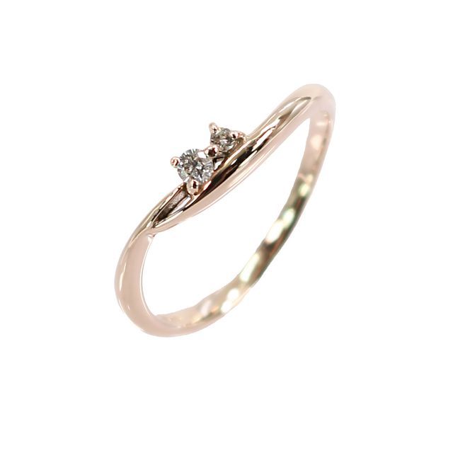 scarabe スカラベ　K10ダイヤモンドリング 指環 SCARABE スカラベ K10 ダイヤモンド 0.05ct ＃8 ｛0326072400301