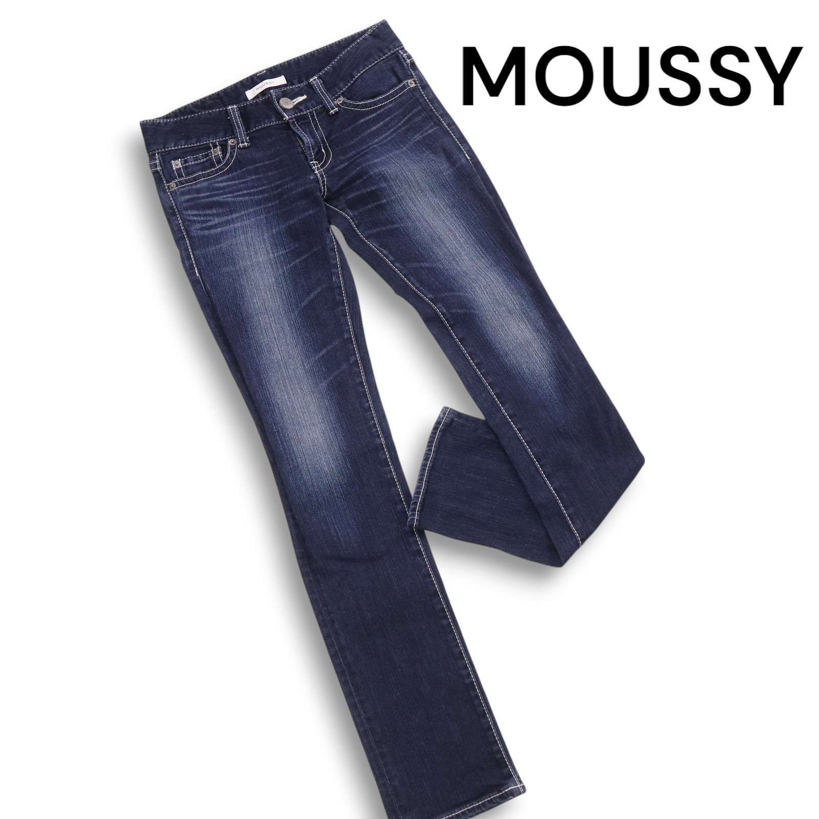 MOUSSY マウジー 通年 USED加工☆ ストレッチ スキニー デニム