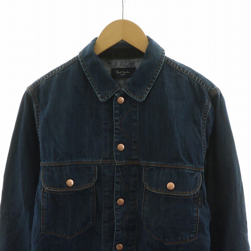 ポールスミスジーンズ Paul Smith JEANS デニムシャツ 長袖 L ネイビー 