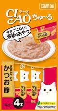 同梱不可 48個セット いなばペットフード CIAOちゅ～る宗田かつお＆かつお節14g×4本
