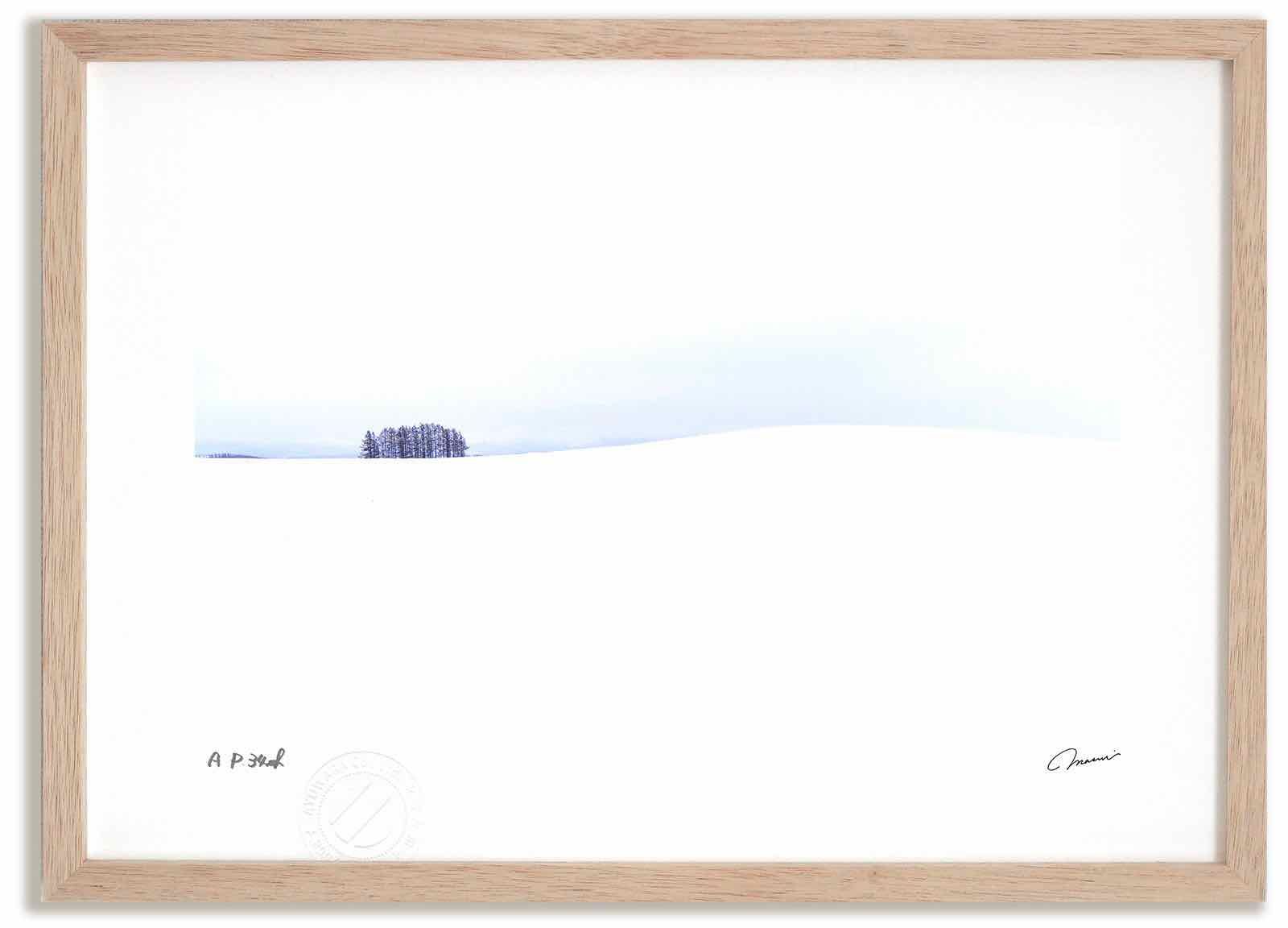 アートフォト 絵画 ベスト 白い丘5 高橋真澄|インテリア 額入り 額装込 風景画 油絵 ポスター アート アートパネル リビング 玄関 プレゼント モダン アートフレーム 飾る Mサイズ おしゃれ 壁掛け 絵