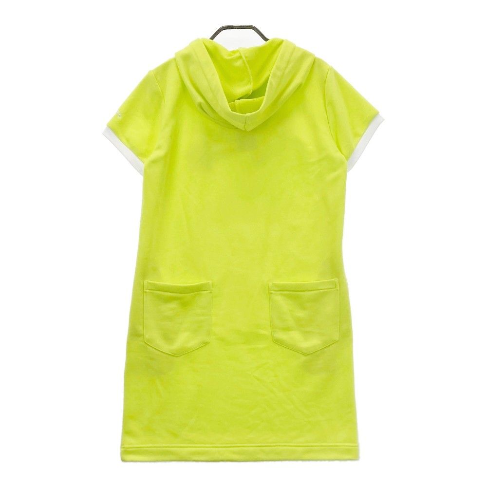 光り輝く サイズ S CALLAWAY キャロウェイ モデル スウェット フード付 半袖ワンピース イエロー系 240101214607 ゴルフウェア レディース ストスト 安定感のある