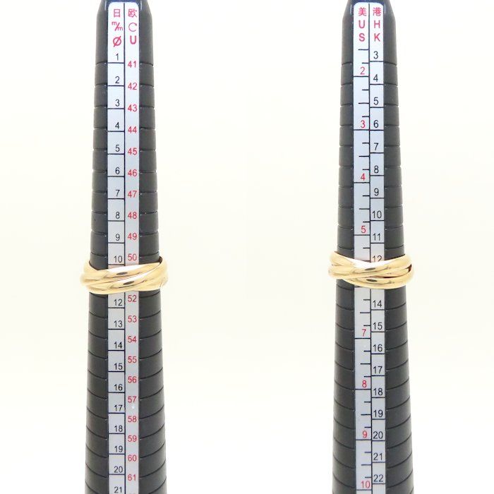 CARTIER カルティエ トリニティ リング 指輪 1Pダイヤモンド #51 11号  