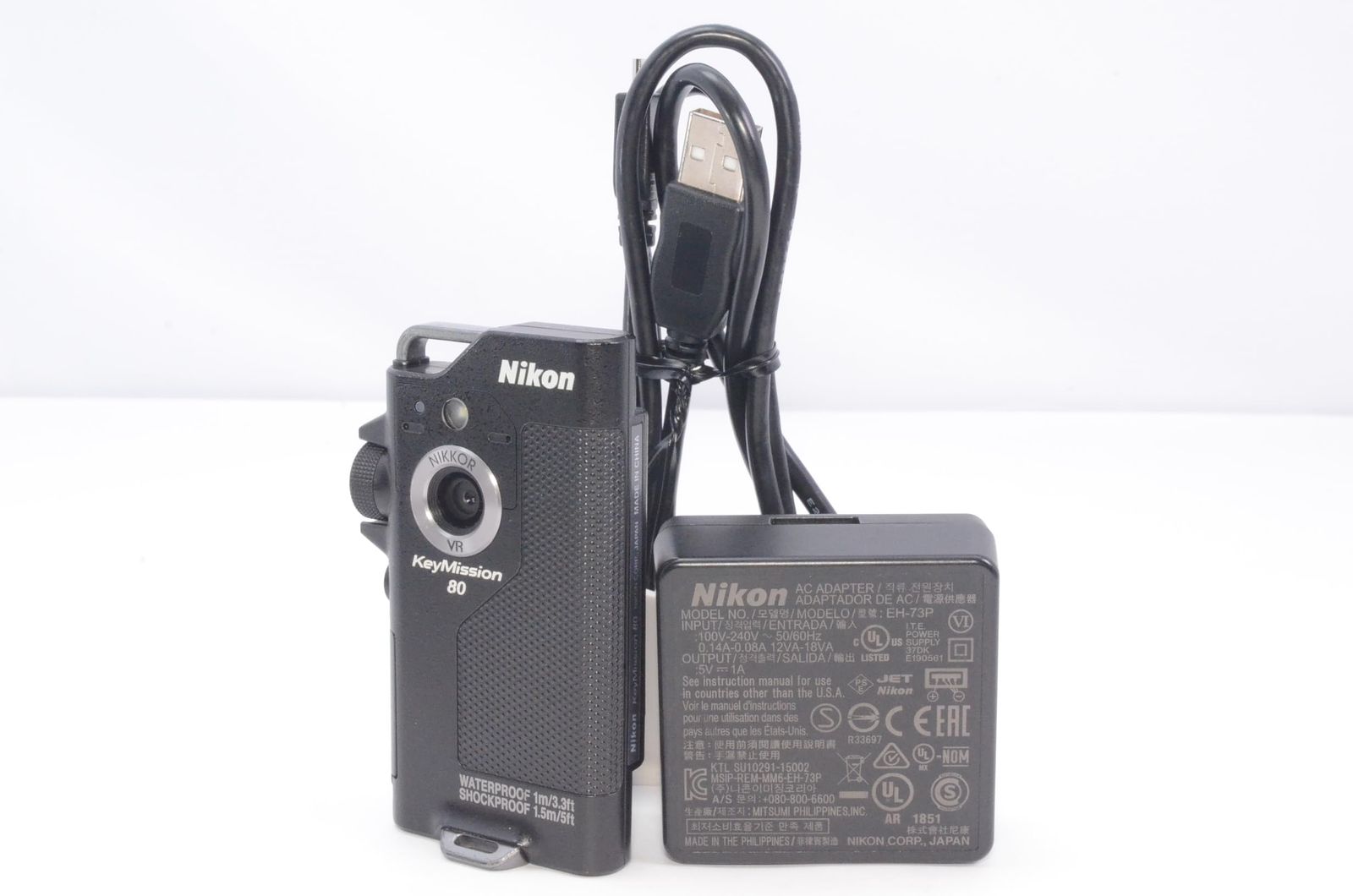 Nikon 防水ウェアラブルカメラ KeyMission 80 BK ブラック