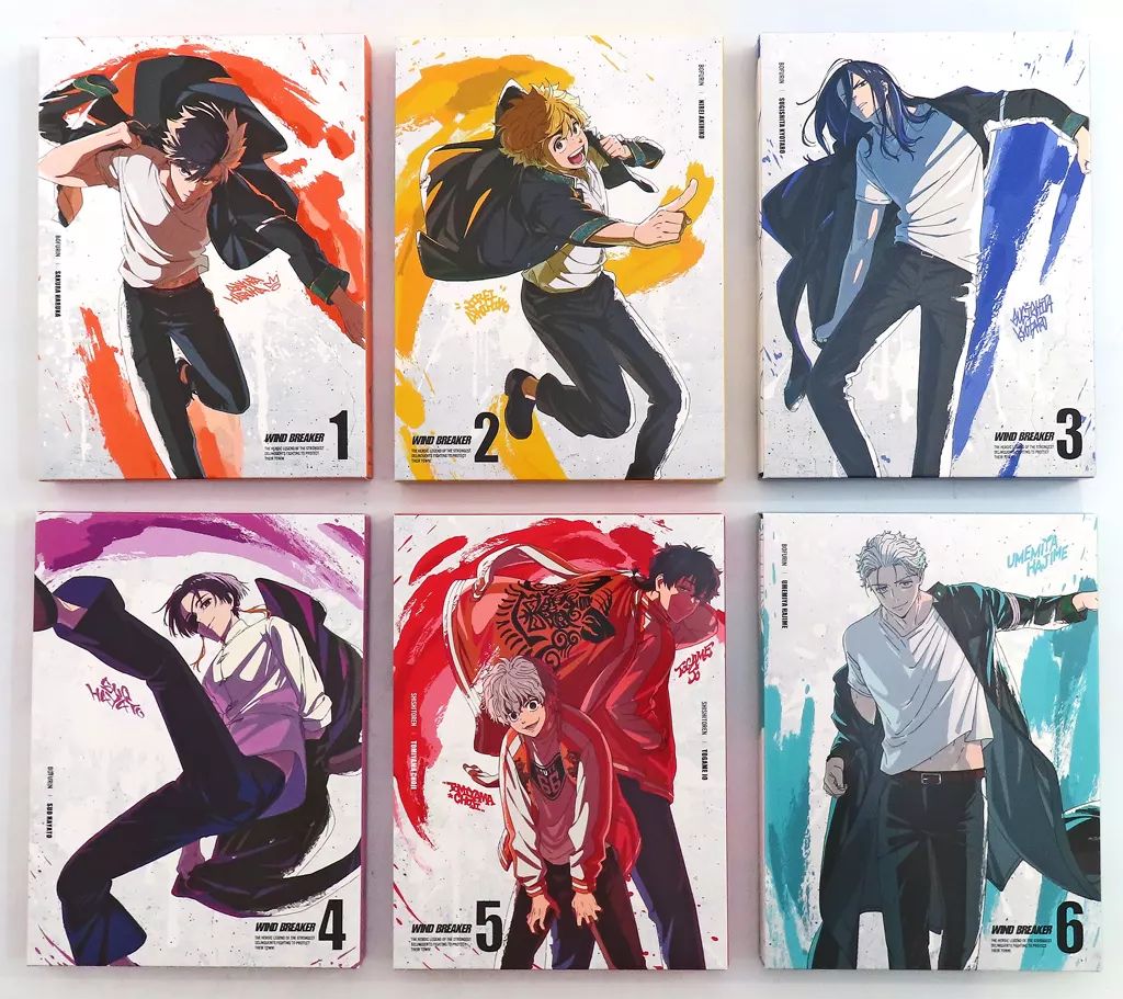 中古】アニメBlu-ray Disc WIND BREAKER 完全生産限定版 全6巻