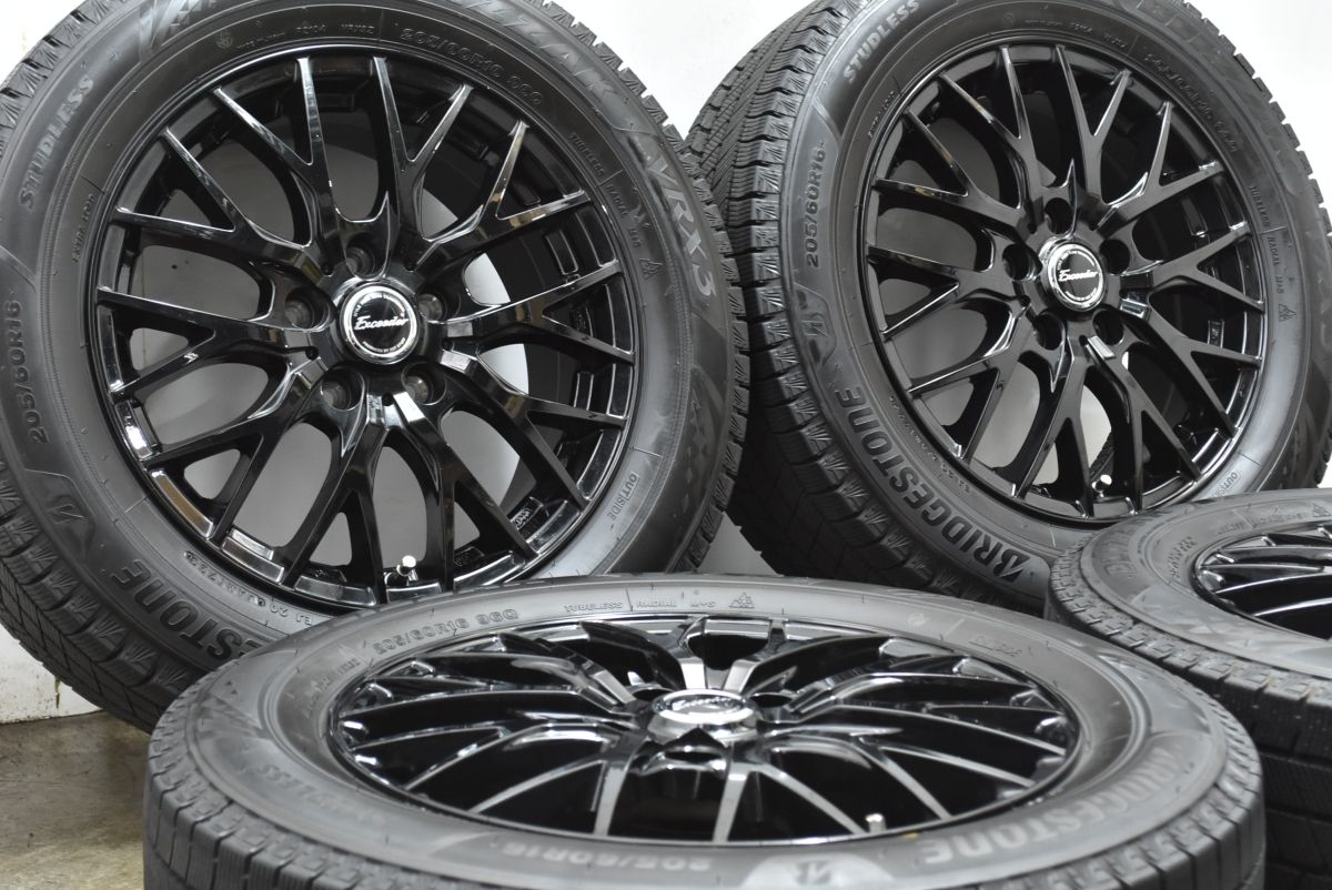 エクシーダー 16in 6.5J 48 PCD114.3 ブリヂストン ブリザック VRX3 205 60R16 ノア ヴォクシー ステップワゴン セレナ