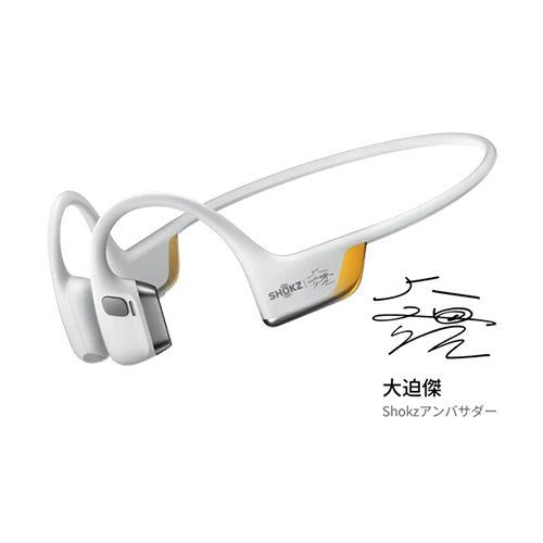 SHOKZ 新世代ワイヤレス骨伝導イヤホン OpenRunPRO2 大迫傑モデル ゴールドブラック SKZ-EP-000032