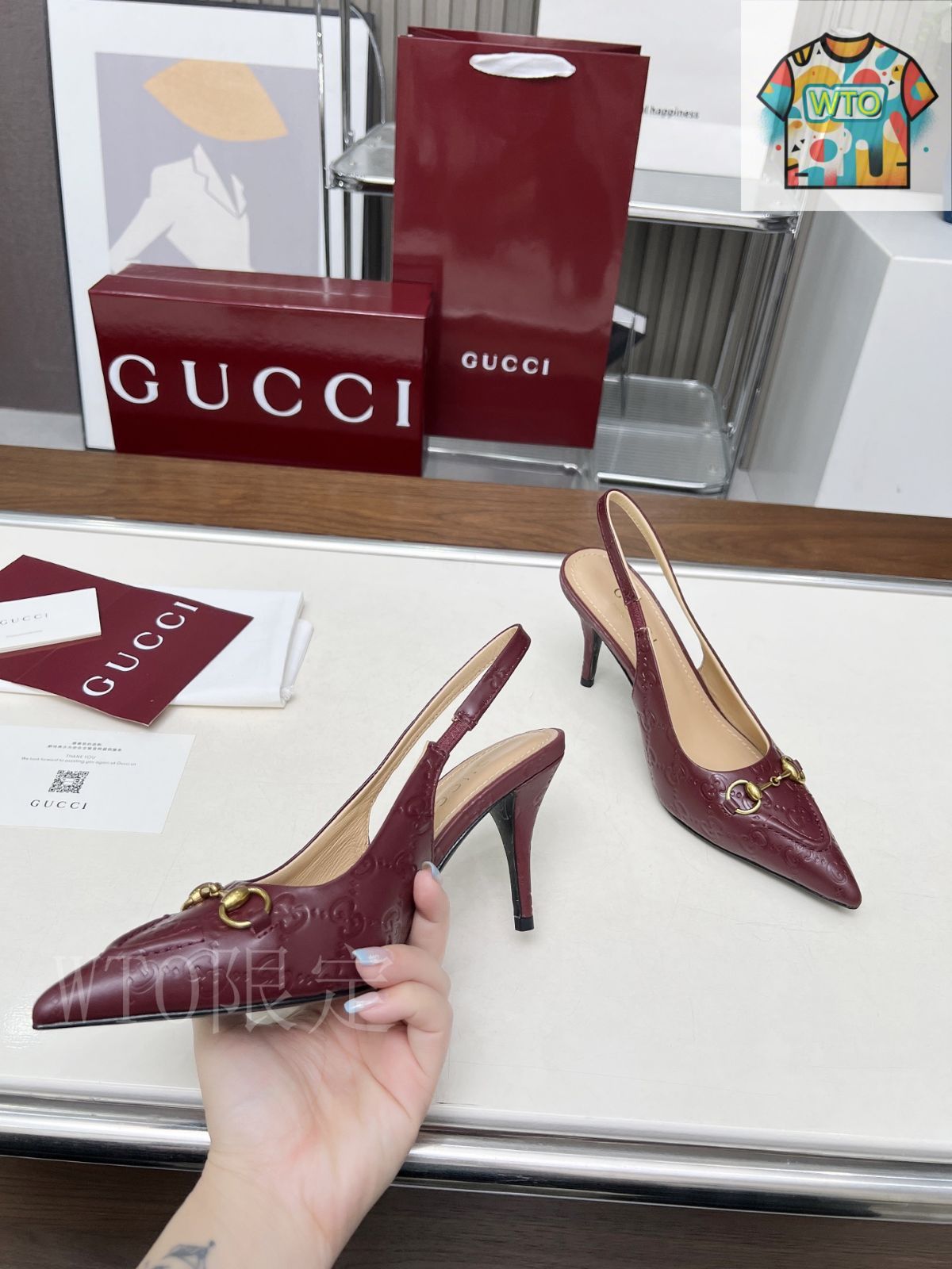 Gucci 水鑽ハイヒールシューズ08-2 - メルカリ