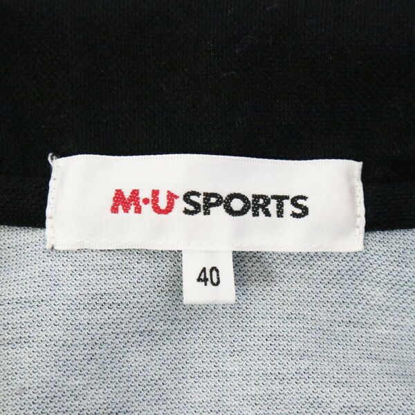 サンプル品 新品 MU SPORTS エムユースポーツ ポロシャツ 40