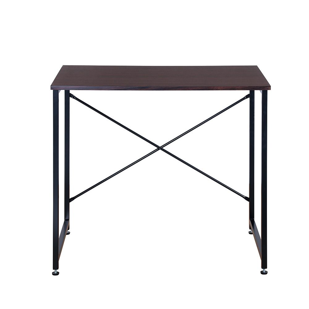 オフィスチェア パソコンデスク セット ダークブラウン シンプルデスク 簡易デスク 木製 机 ワークデスク