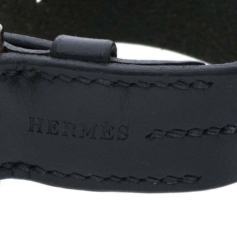 シンプル エルメス Etriviere|エトリヴィエール □H刻印レザーブレスレット メンズ