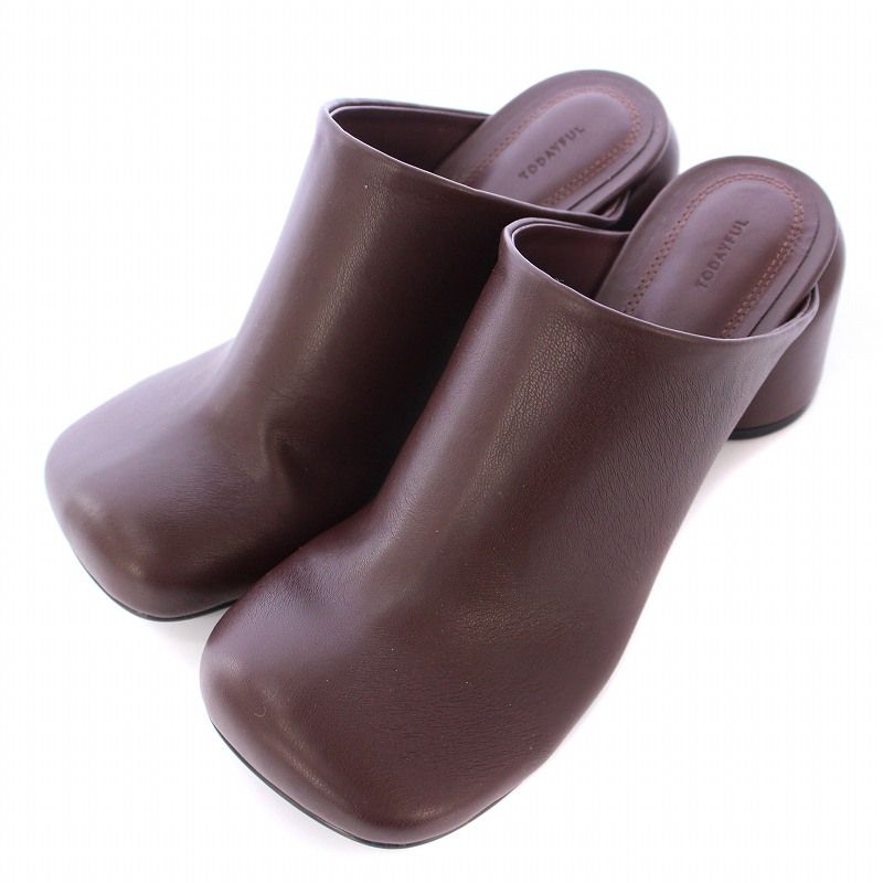 todayful Chunky Heel Sabot ブラック　38 トゥデイフル TODAYFUL Chunky Heel Sabot チャンキーヒールサボ
