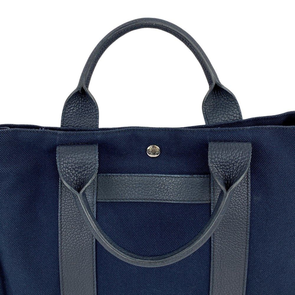 □中古□ エルメス サックアーネ MM トート バッグ ネイビー
