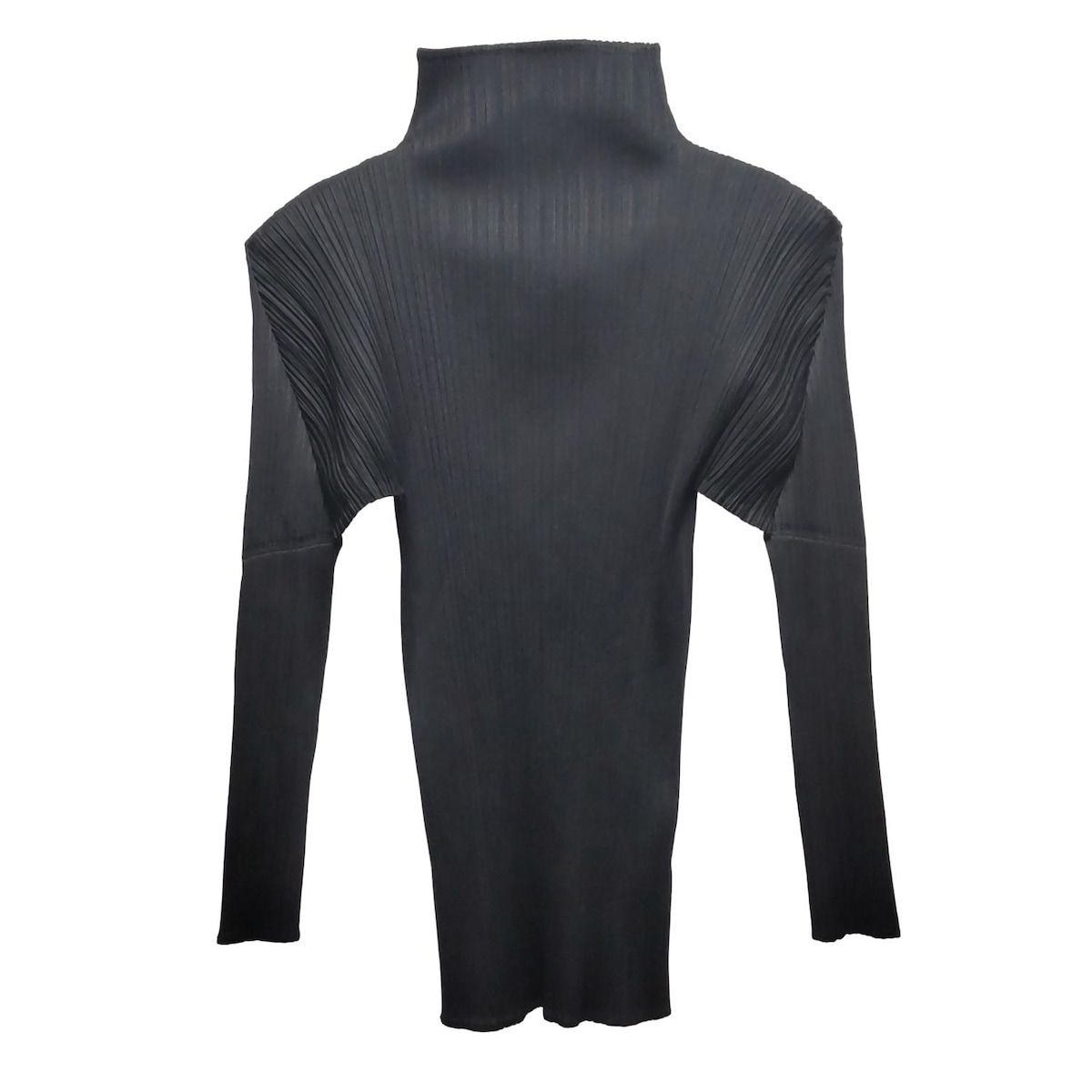 PLEATS PLEASE プリーツプリーズ 長袖カットソー サイズ3 L レディース - 黒 ハイネック|プリーツ