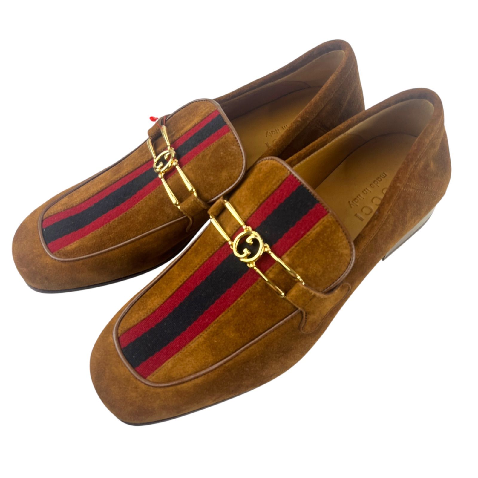 GUCCI ホースビットローファー スエードサイズ25.5 グッチ ホースビット 1953〕メンズ ローファー ・ブラック