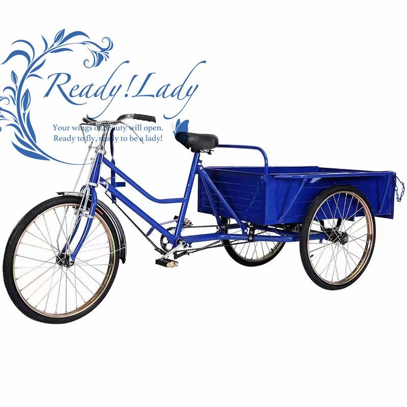 ☆三輪自転車 前輪20インチ 後輪16インチ シルバー KALIN カゴ/カギ付