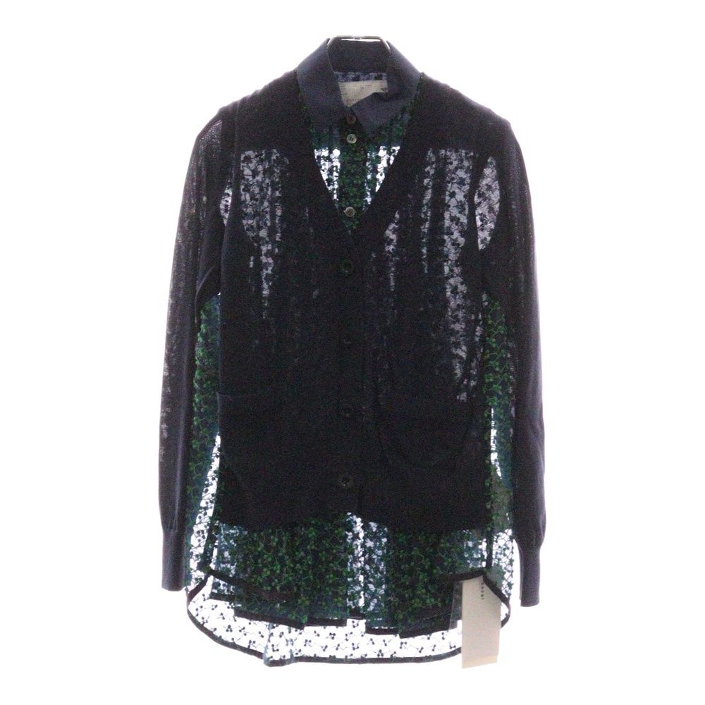 新品、未使用、SACAI レース ドッキング シャツ sacai - 新品、未使用、SACAI レース ドッキング シャツの通販