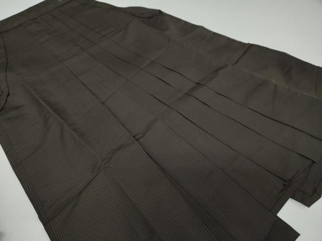 平和屋着物●男性 馬乗り袴 縞 正絹 DAAY5247ud