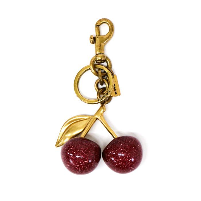 グリッター チェリー型キーホルダー コーチ Coach 大人可愛い