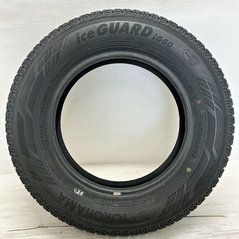 ice GUARD IG60 スタッドレスタイヤ 145 80R13 4本 中古】ヨコハマ