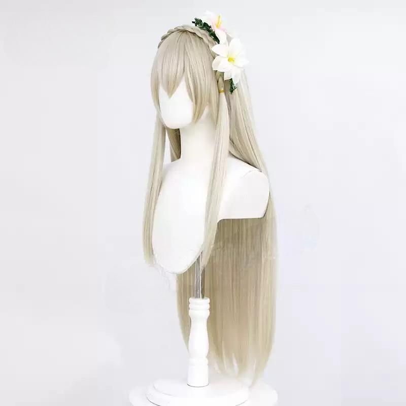 【新品】ブルーアーカイブ 桐藤ナギサ セット済みコスプレウィッグ コスプレウィッグ ブルーアーカイブ 桐藤ナギサ