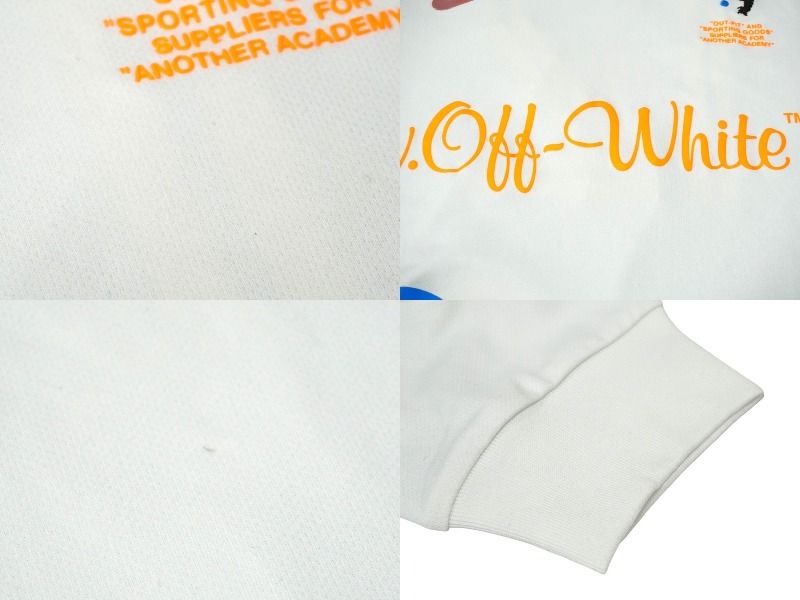 NIKE - NIKE × Off White ナイキ × オフホワイト サッカー 長袖Ｔシャツ サイズM ホワイト SU180904SAC AA3300-100 美品 中古 59398 NIKE × Off White ナイキ × オフホワイト サッカー 長袖Tシャツ