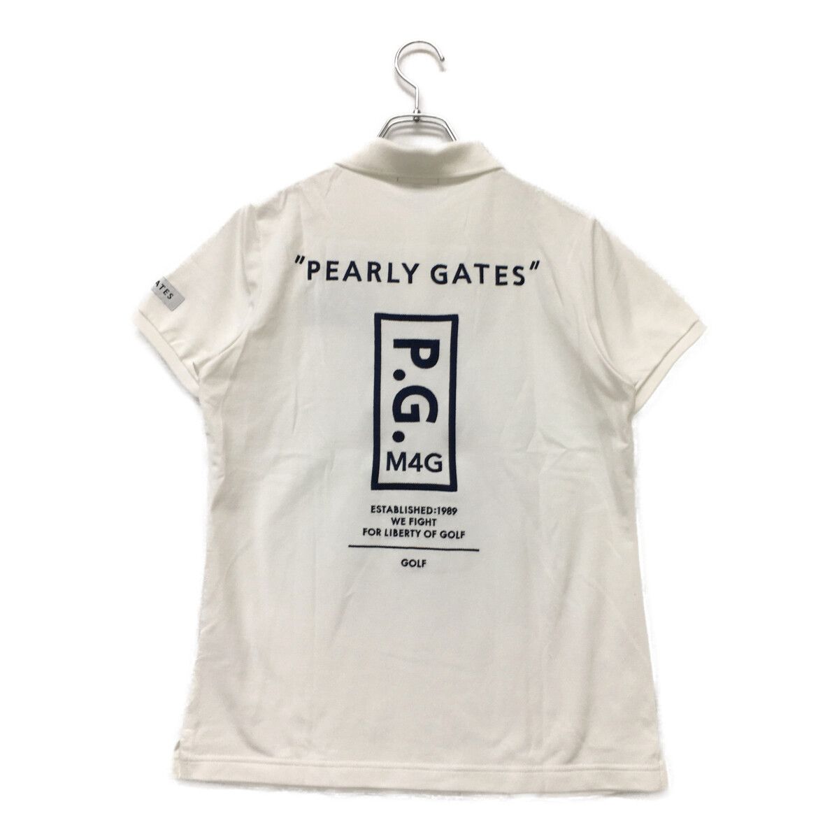 中古 レディース パーリーゲイツ PEARLY GATES 半袖ポロシャツ 2(L) 白