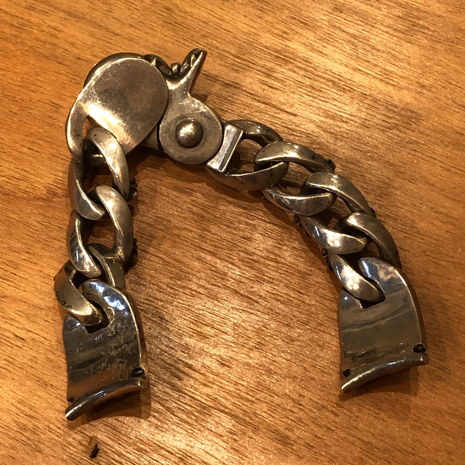 シルバー 925 スカル ウォッチベルト 腕時計 古着