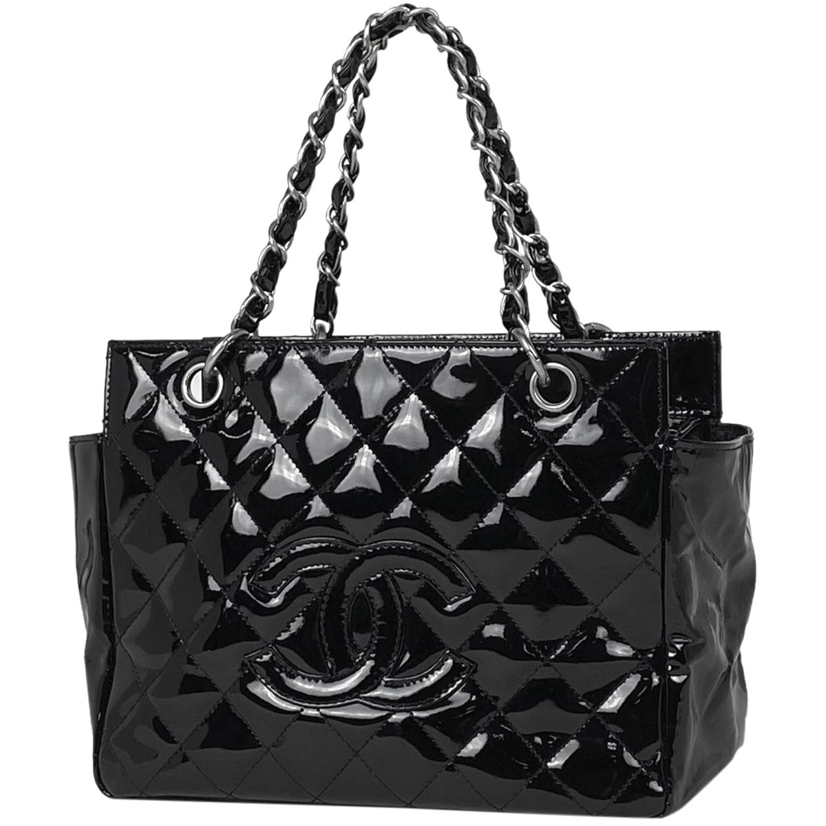 シャネル CHANEL ココマーク チェーン ハンドバッグ マトラッセ 