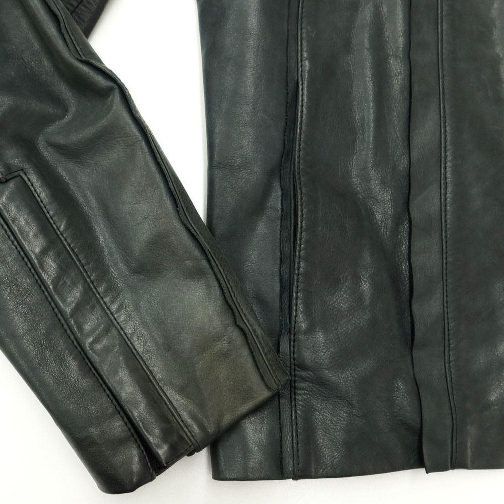 中古】マルタンマルジェラテン Martin Margiela 10 ラムレザー ジップ  