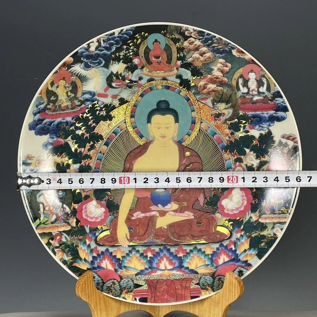 清乾隆黄地九龍紋の賞盤 景徳鎮 陶磁器 装飾品 現代工芸品 美術品 置物 清乾隆黄地九龍紋の賞盤 景徳鎮 陶磁器 騒い 装飾品