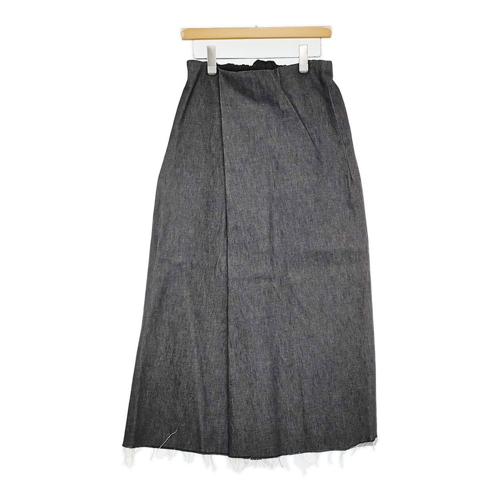 GABRIELA COLL GARMENTS CROSSED SKIRT 定77000円 NO.316 デニムスカート 25AW ブラック レディース ガブリエラコールガーメンツ 5-0916G♪
