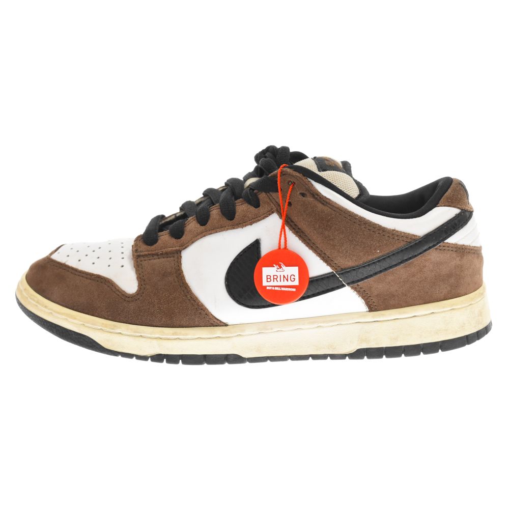 NIKE (ナイキ) DUNK LOW WHITE BLACK TRAIIL END BROWN 304292-102
