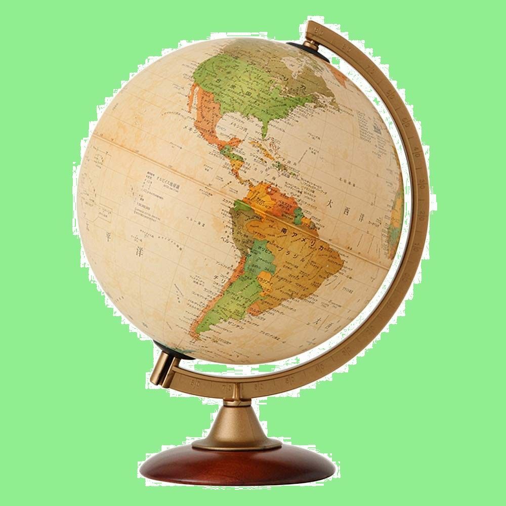 アンティーク 行政図 球径25cm ライト無し インテリア 子供用 選べる6種タイプ 学習 おすすめ オルビス Orbys 地球儀 イタリア製 新入学のお祝いにプレゼント 本体 茶