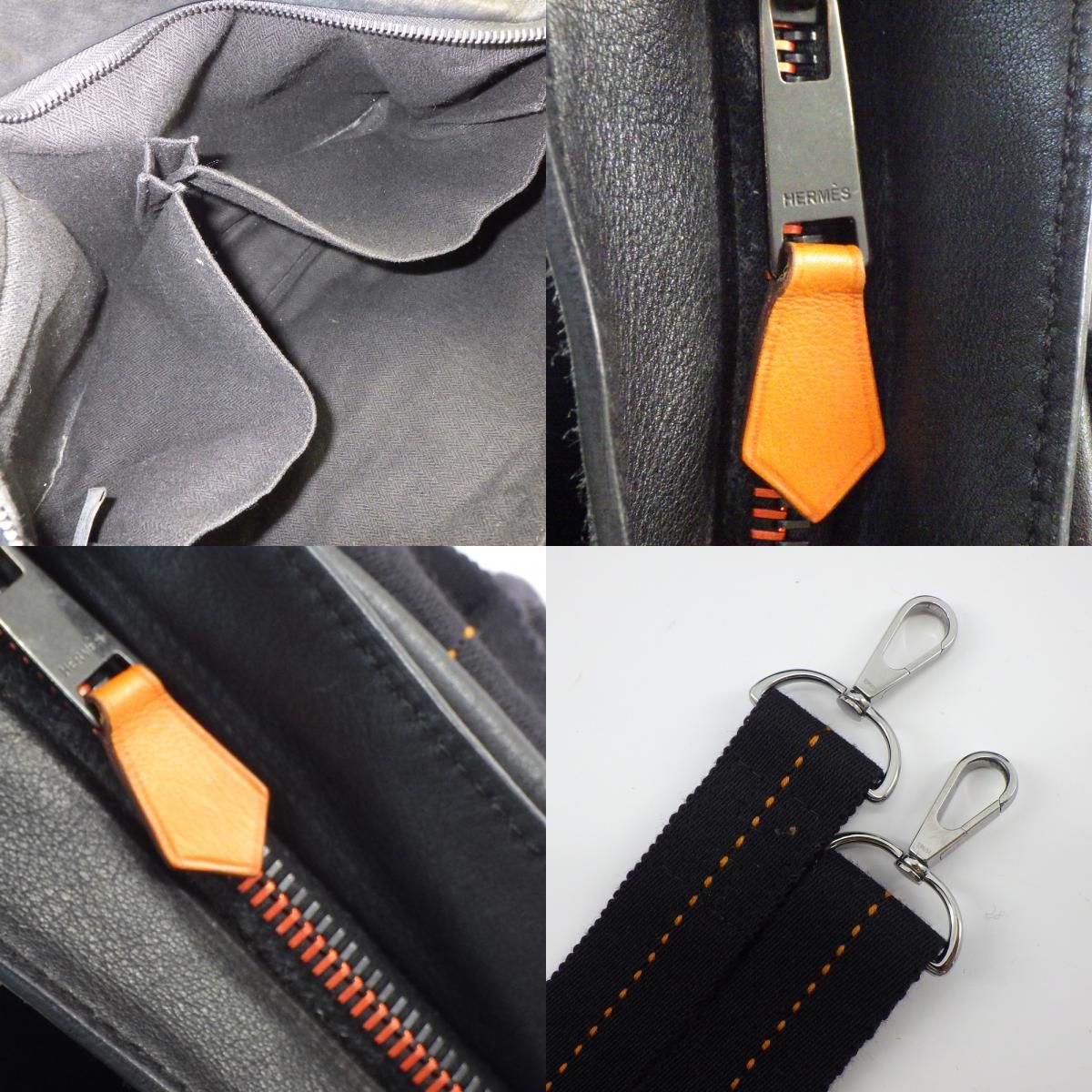 HERMES エルメス キャラバン ホリゾンタル MM □M刻印 レザー 