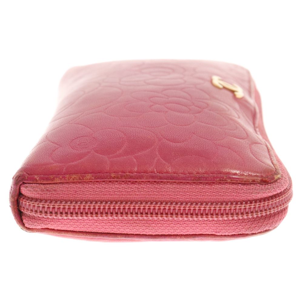 CHANEL (シャネル) ココマーク カメリア ラウンドファスナー ジップ