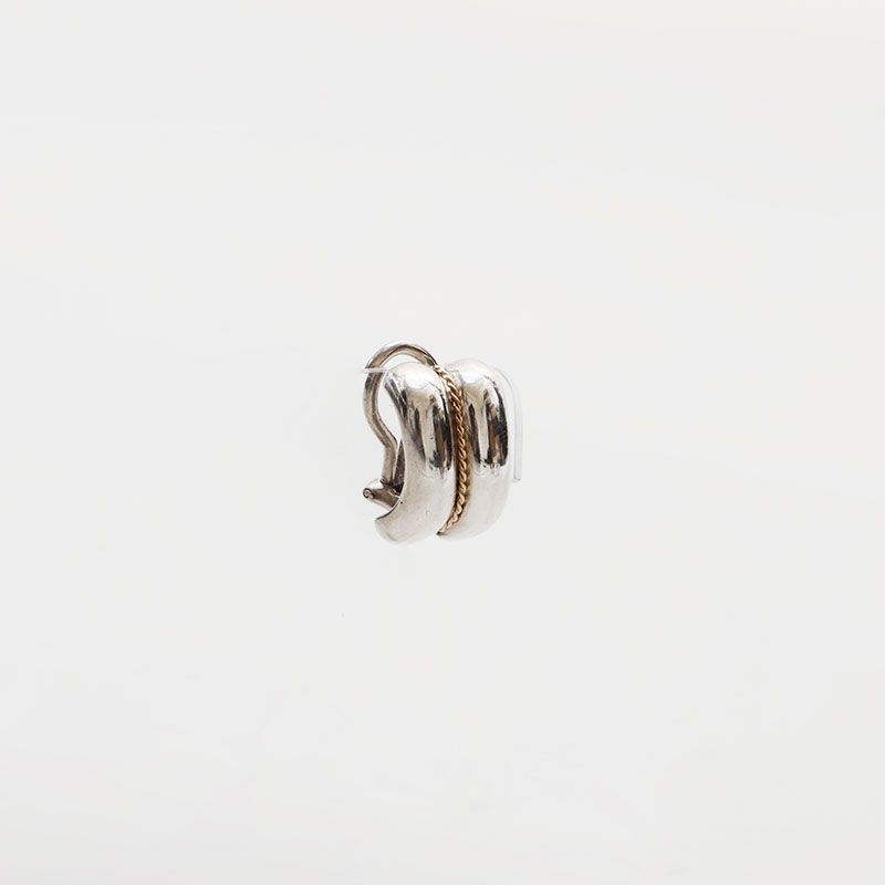 Tiffany&Co コンビツイストイヤリング　片耳　925&750（K18） TIFFANY&Co. ティファニー イヤリング コンビチェーンツイスト