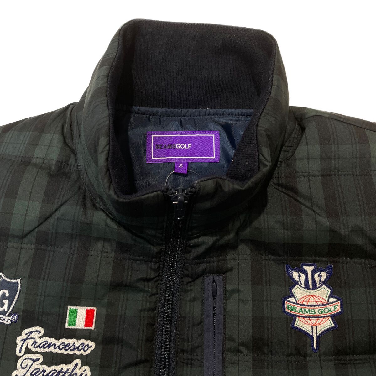 メンズ ビームスゴルフ お買い得品 BEAMSGOLF ダウンジャケット S 濃紺
