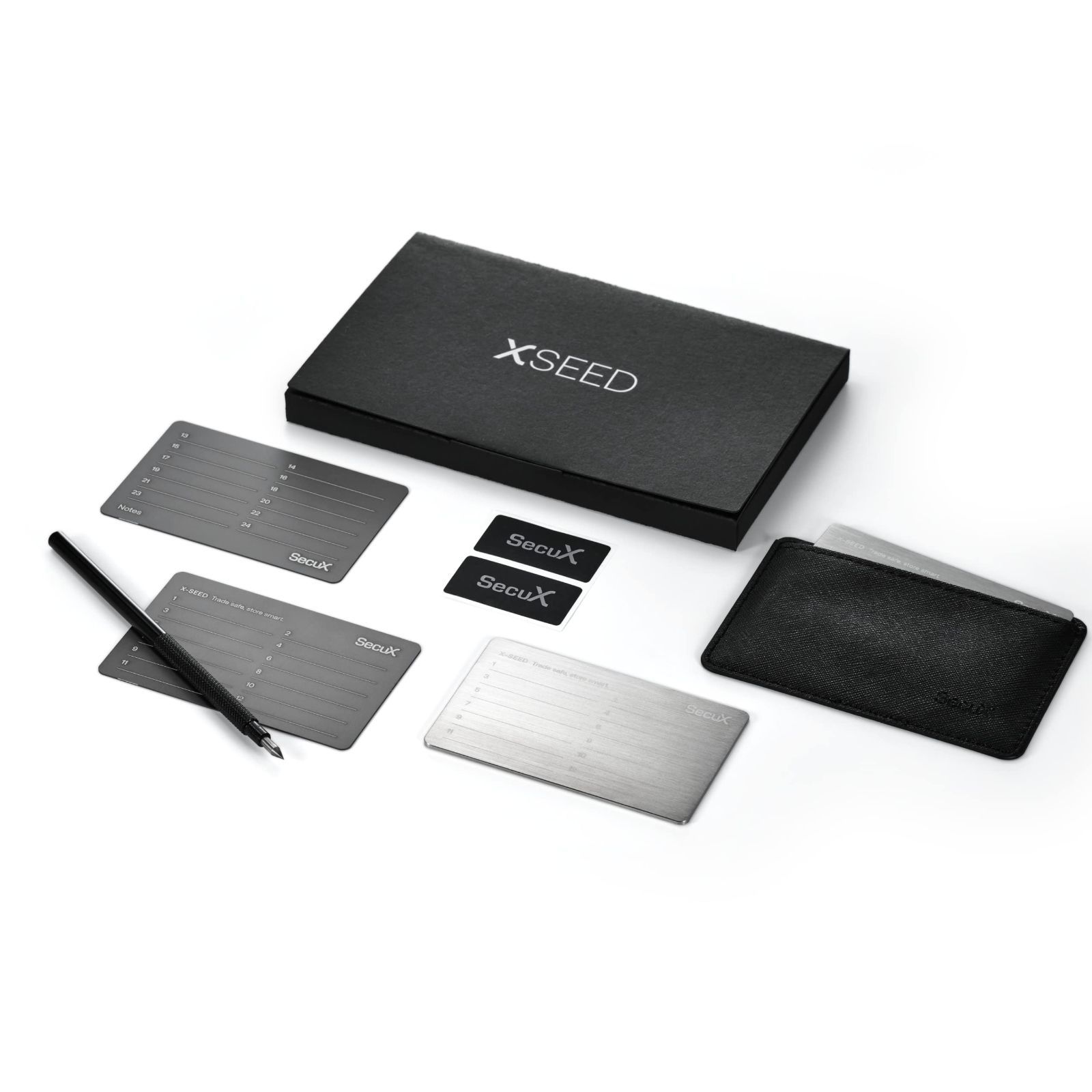 SecuX ? XSEED -セキュアビットコインウォレット クリプトシードストレージ スチールプレート SecuX Ledger Trezor  Hardware Wallets