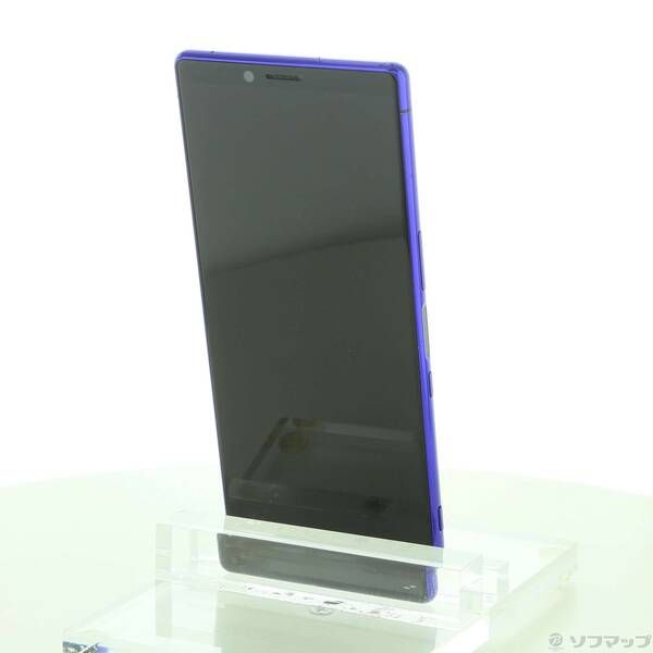 品〕 Xperia 1 64GB パープル SOV40 auロック解除SIMフリー【368