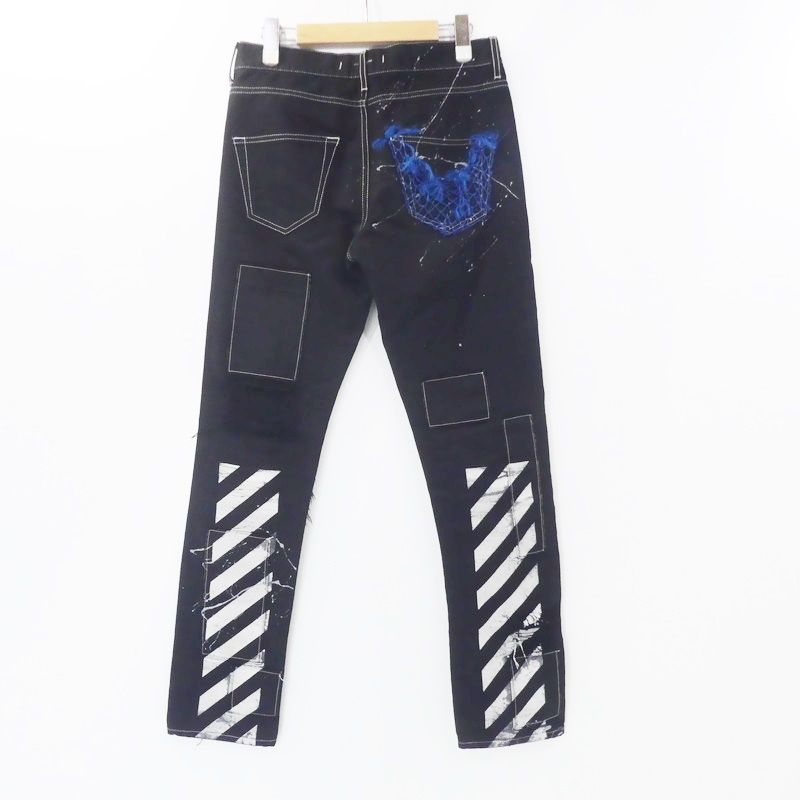 姫路東店】 中古 OFF-WHITE | オフホワイト デニムパンツ リペア