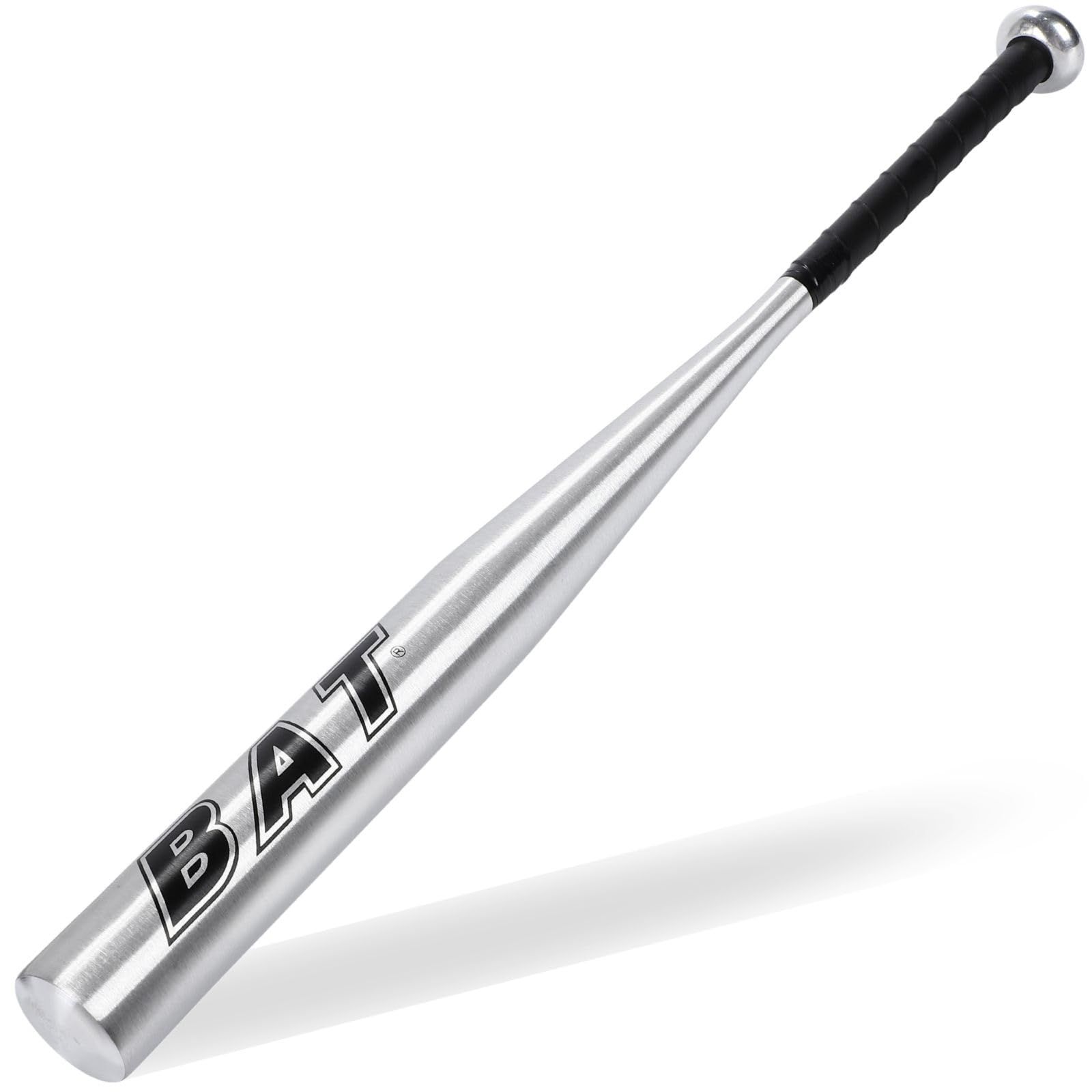 CHASO 軽量 金属バット 子供 キッズ 少年野球 初心者 低学年 素振り用 シルバー 76cm [シルバー] [76cm]