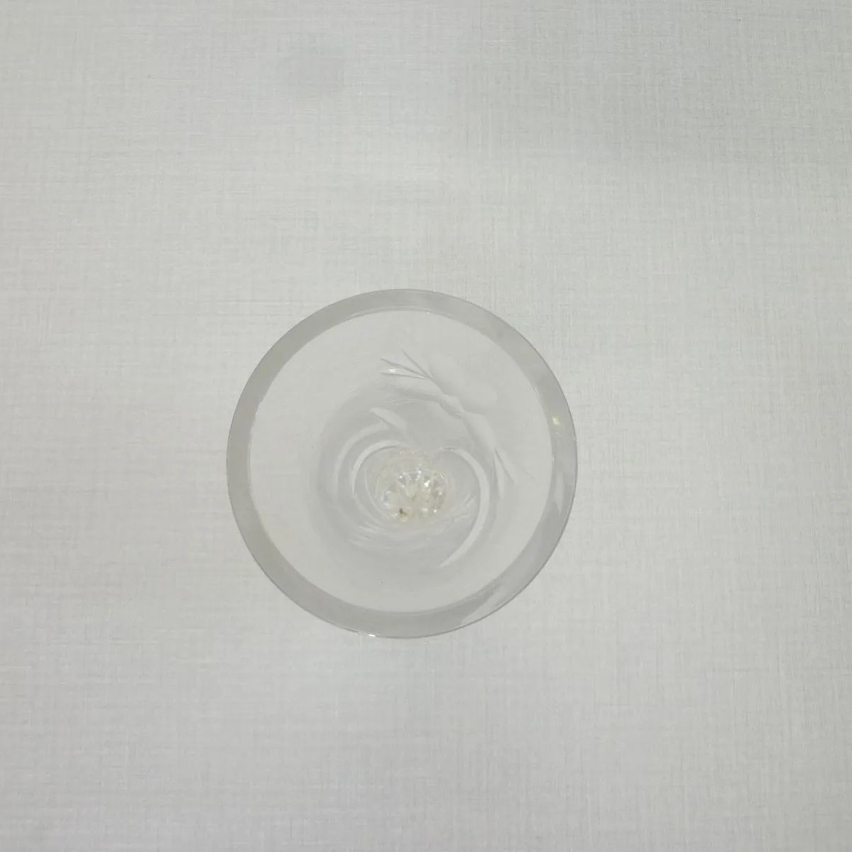 カットガラス花入 e1914 ガラス 花入 在銘 古ガラス 花瓶 アンティーク